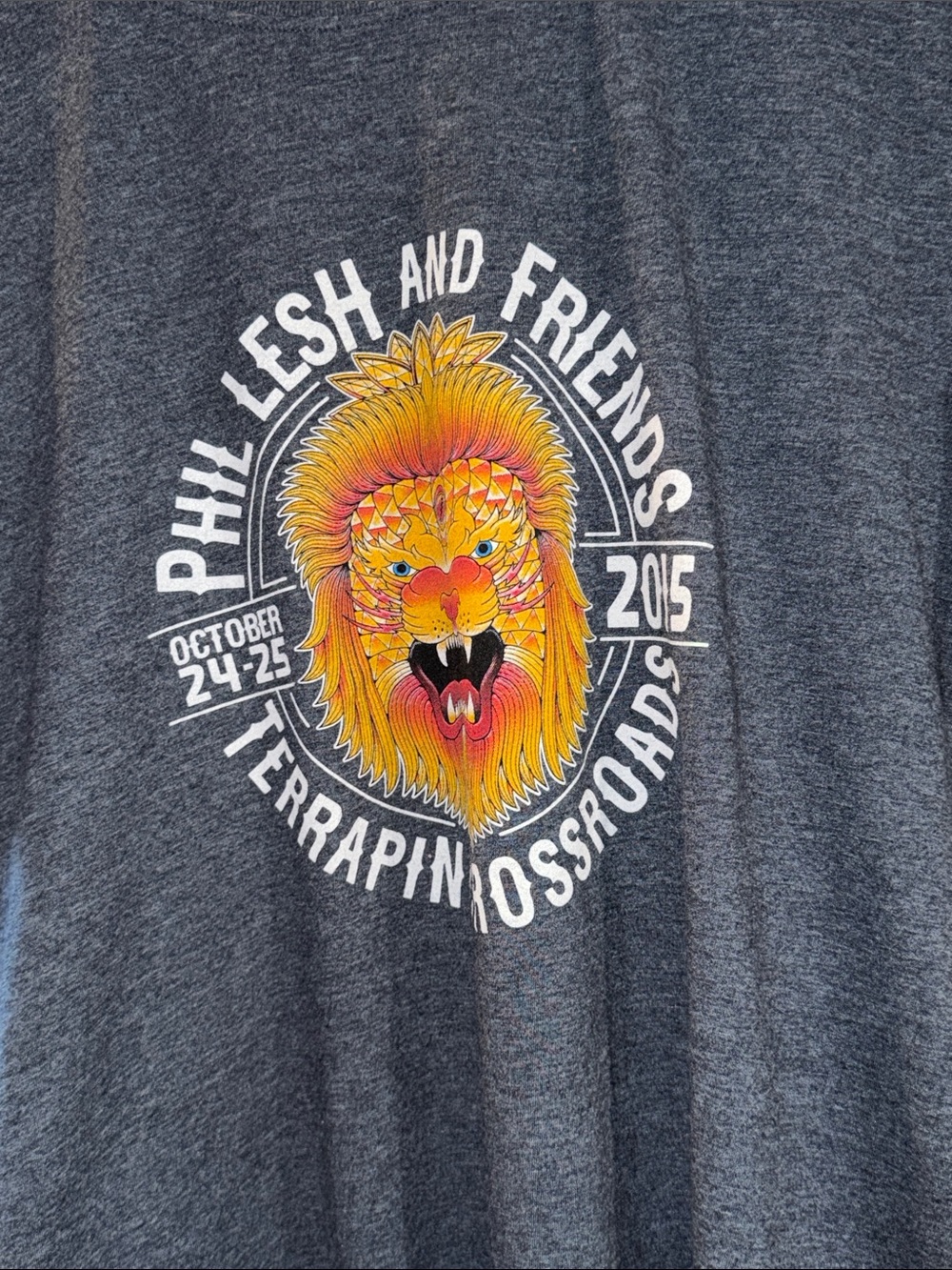 Phil Lesh and Friends Tee from the Terrapin Crossroads Yellow Lion